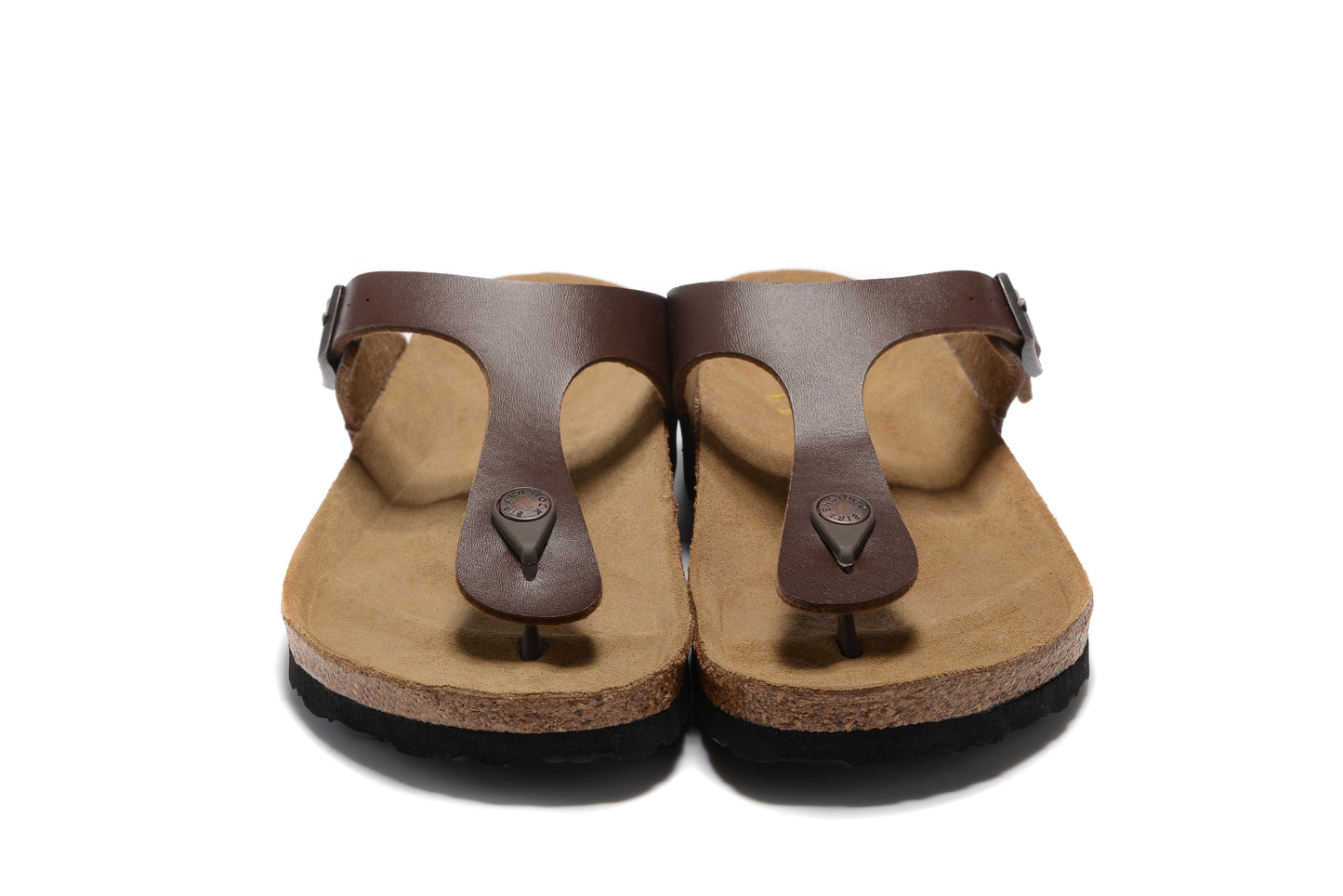 Birk  Gizeh Smooth Leather - Dark Brown