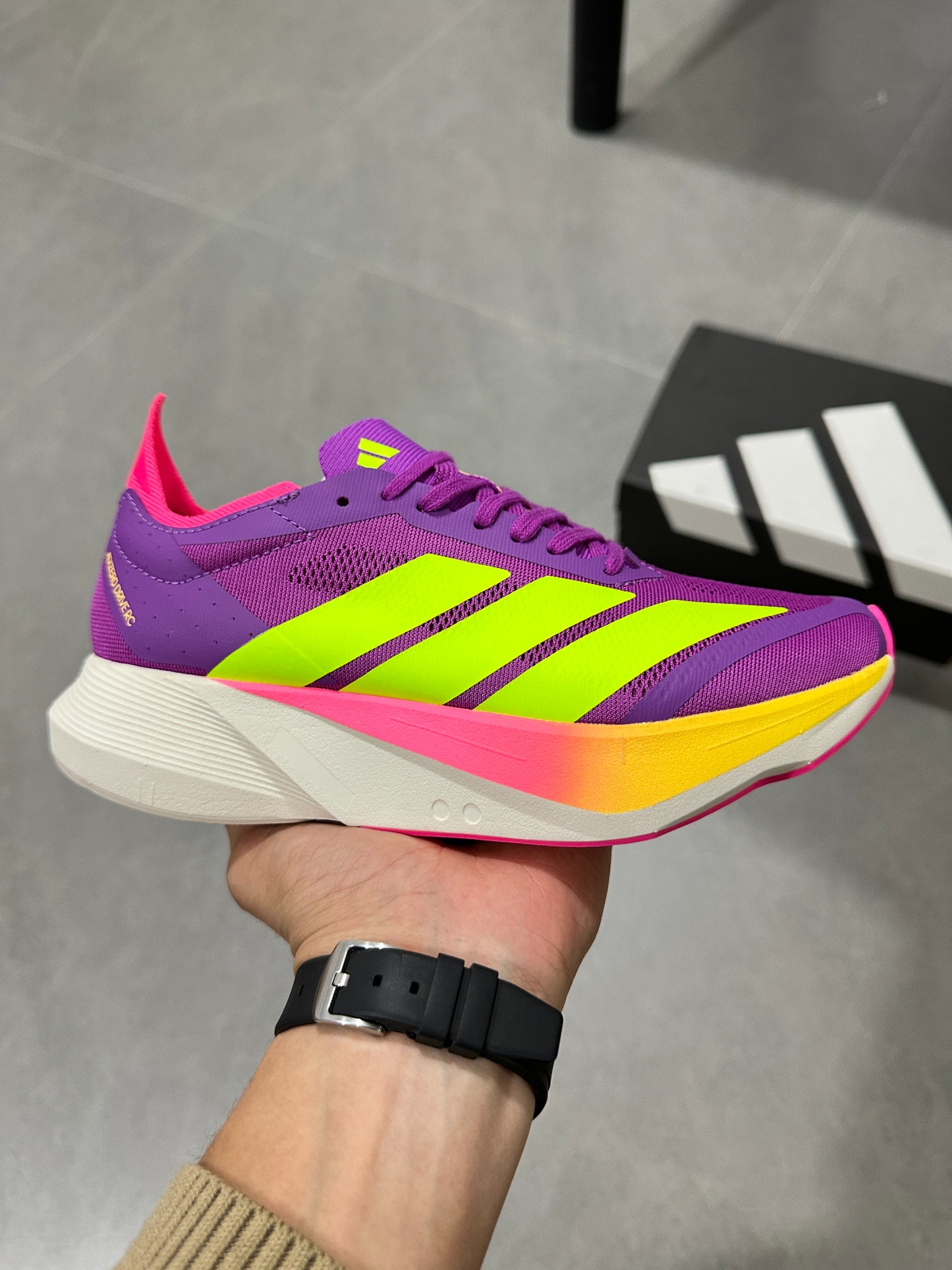 Adidas Adizero Drive RC Running Shoes Purple | Yellow