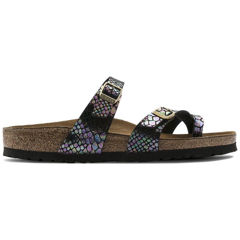 Birk Mayari Sandal Shiny Snake Print / Iridescent Python
