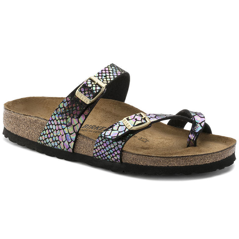 Birk Mayari Sandal Shiny Snake Print / Iridescent Python