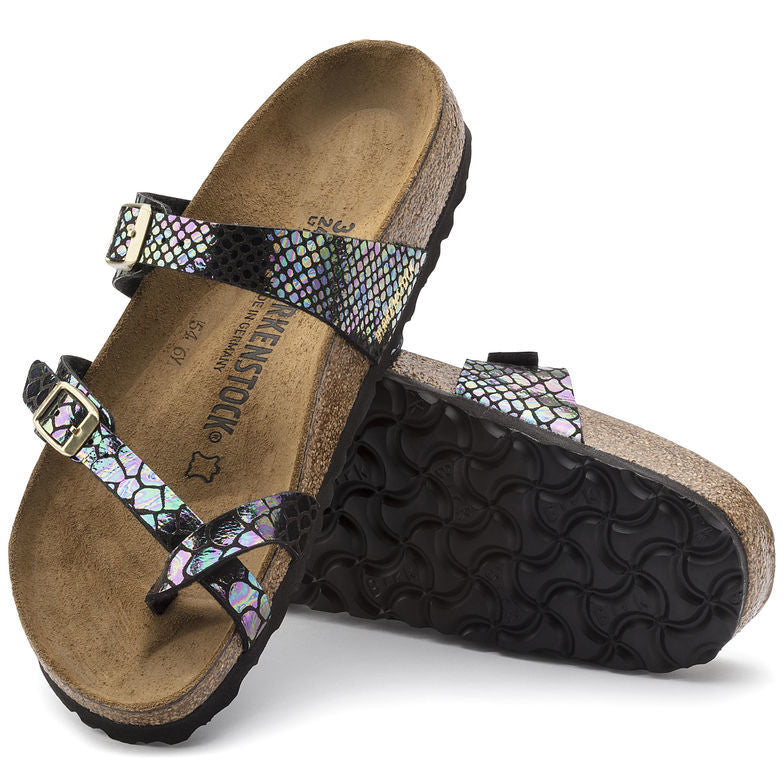 Birk Mayari Sandal Shiny Snake Print / Iridescent Python