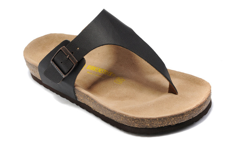 Birk Gizeh Thong Sandal Black Leather