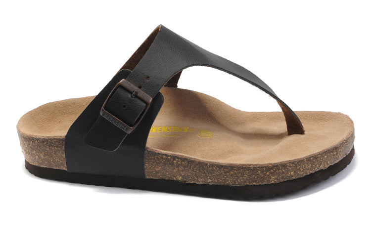 Birk Gizeh Thong Sandal Black Leather