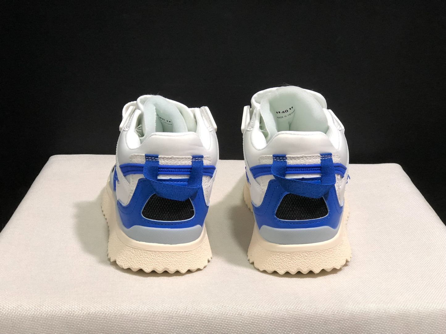 Off-White `sponge` leather mid-top