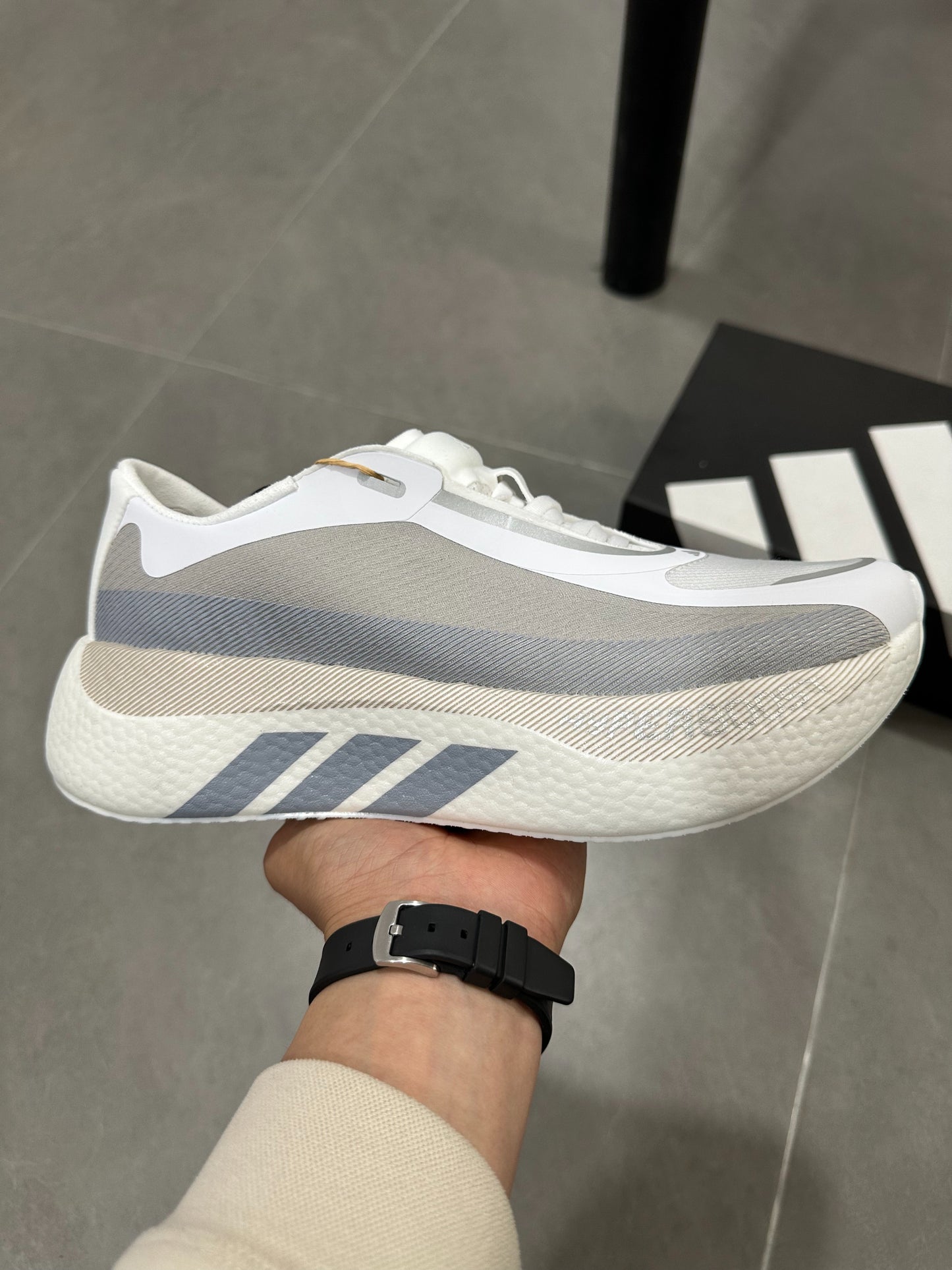 Adidas HYPERBOOST EDGE Running Shoes White | Light Gray