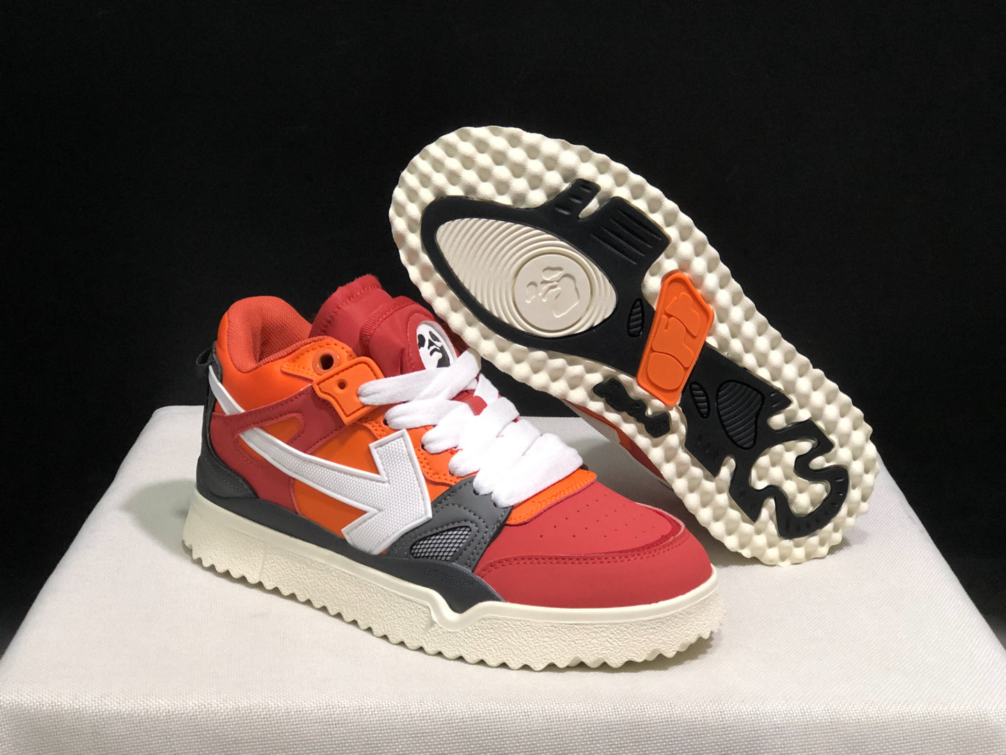 OFF-WHITE Out of Ofhce  Orange RED White