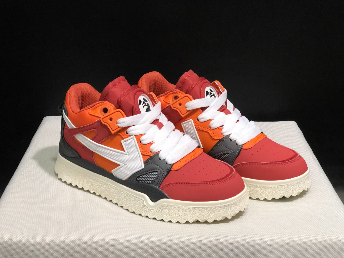OFF-WHITE Out of Ofhce  Orange RED White