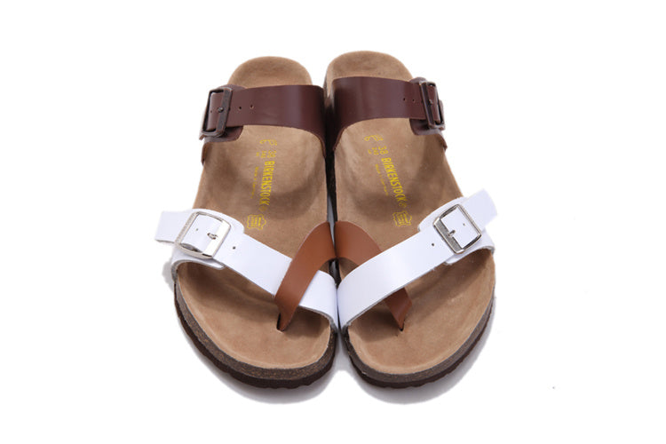 Birk Mayari Sandal Brown & White Two-Tone