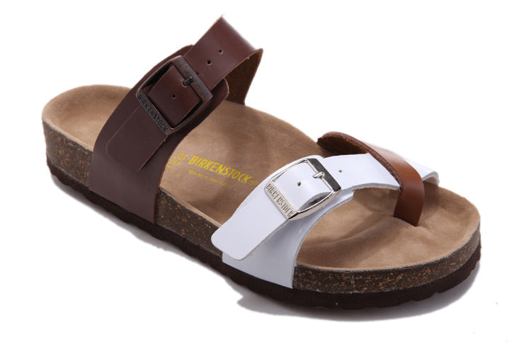 Birk Mayari Sandal Brown & White Two-Tone