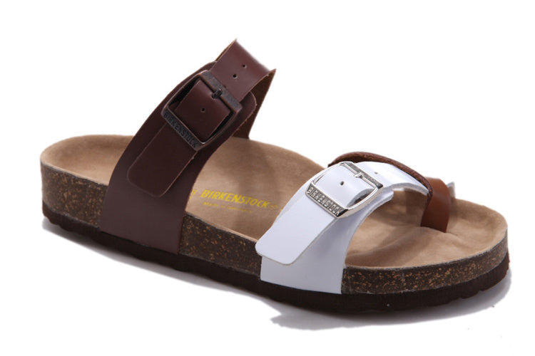 Birk Mayari Sandal Brown & White Two-Tone