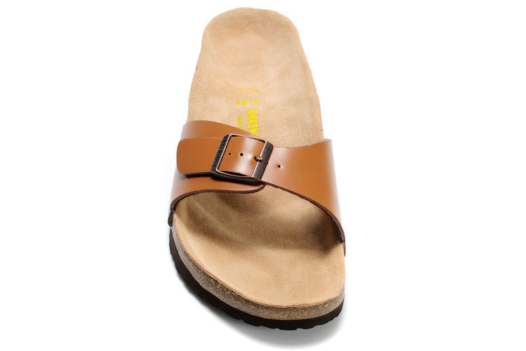 Birk Madrid Slide Sandal Cognac