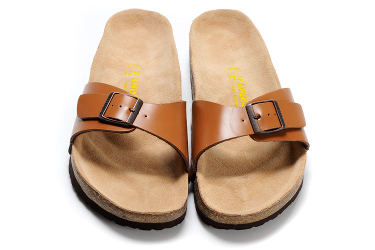 Birk Madrid Slide Sandal Cognac