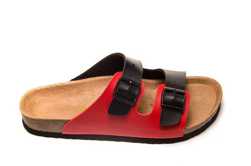 Birk Arizona Red & Black Two-Tone Birko-Flor