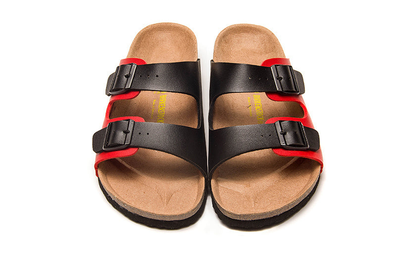 Birk Arizona Red & Black Two-Tone Birko-Flor