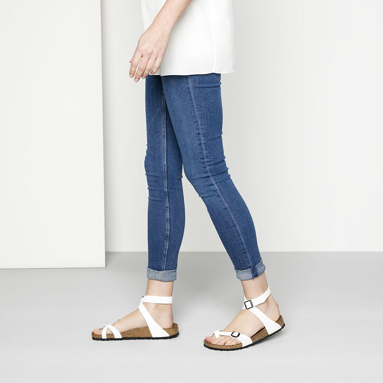 Birk Daloa Sandal White Birko-Flor