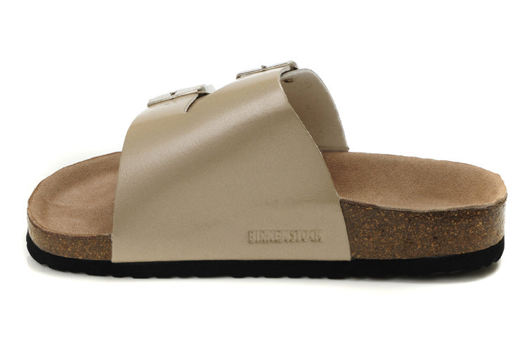 Birk Arizona Slide Sandal Beige