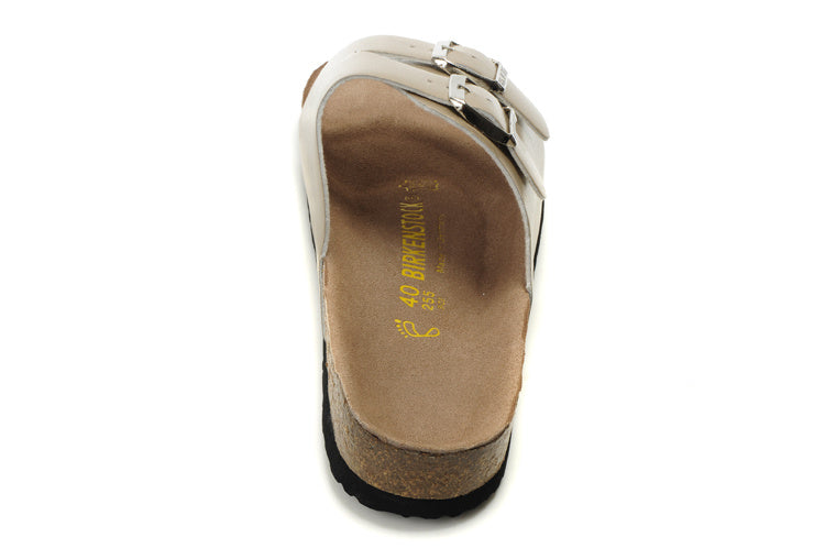 Birk Arizona Slide Sandal Beige