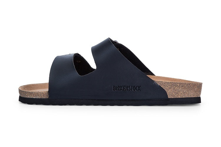 Birk Arizona (Black / Dark Navy Birko-Flor / Smooth Leather)
