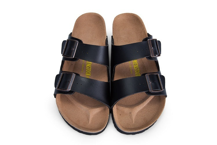 Birk Arizona (Black / Dark Navy Birko-Flor / Smooth Leather)