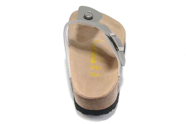 Birk Gizeh Grey Birko-Flor Sandals