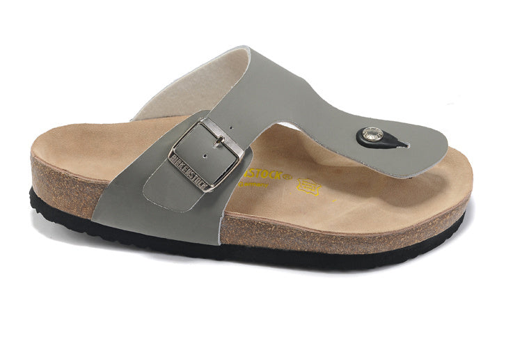 Birk Gizeh Grey Birko-Flor Sandals