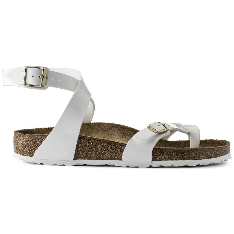 Birk Daloa Sandal White Patent