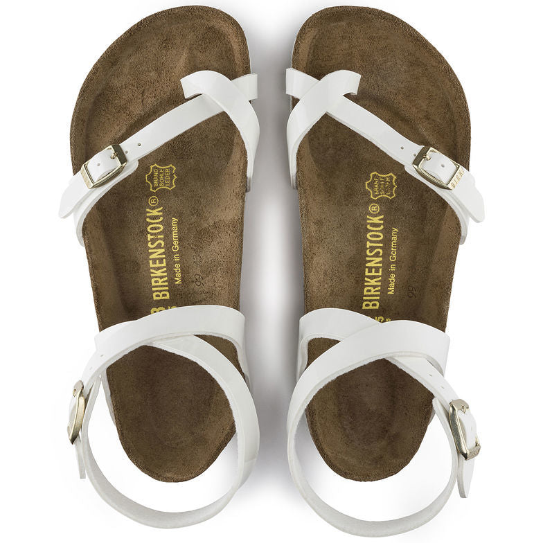 Birk Daloa Sandal White Patent