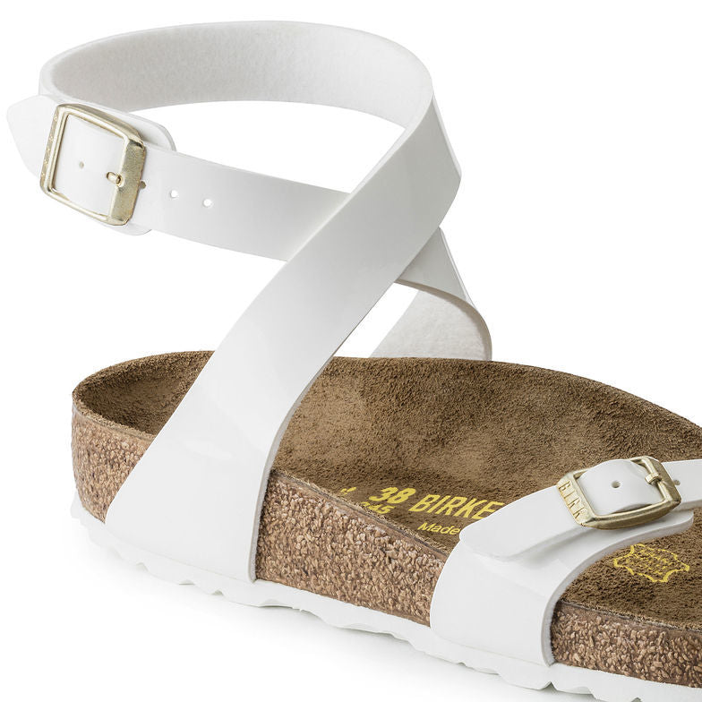 Birk Daloa Sandal White Patent