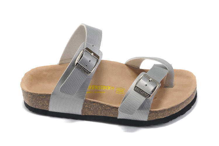 Birk Mayari Sandal Light Gray Textured