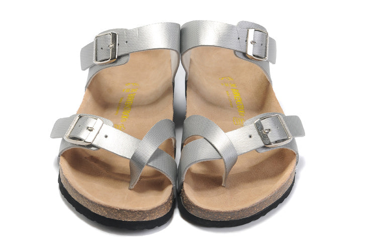 Birk Mayari Sandal Light Gray Textured