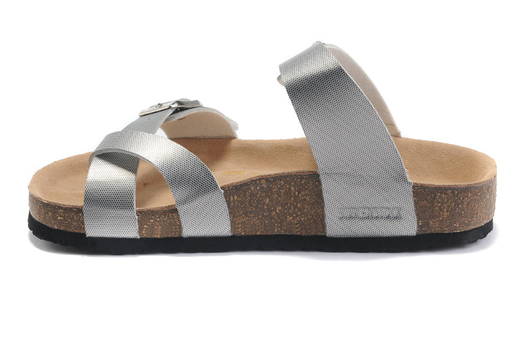 Birk Mayari Sandal Light Gray Textured