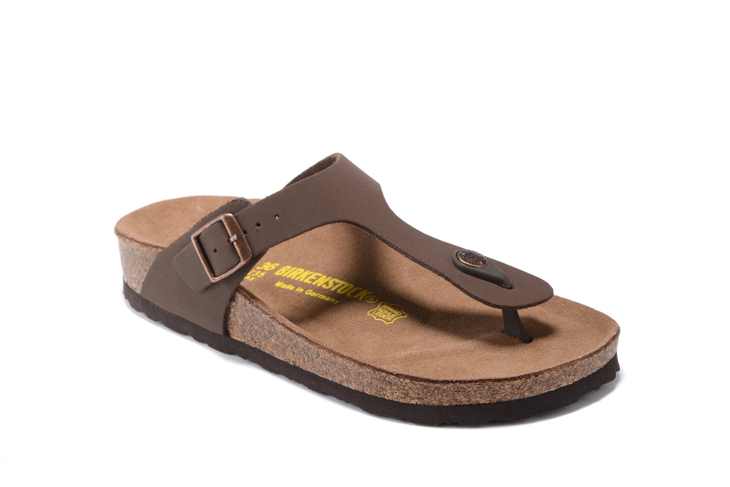 Birk Gizeh Smooth Leather - Dark Brown 1