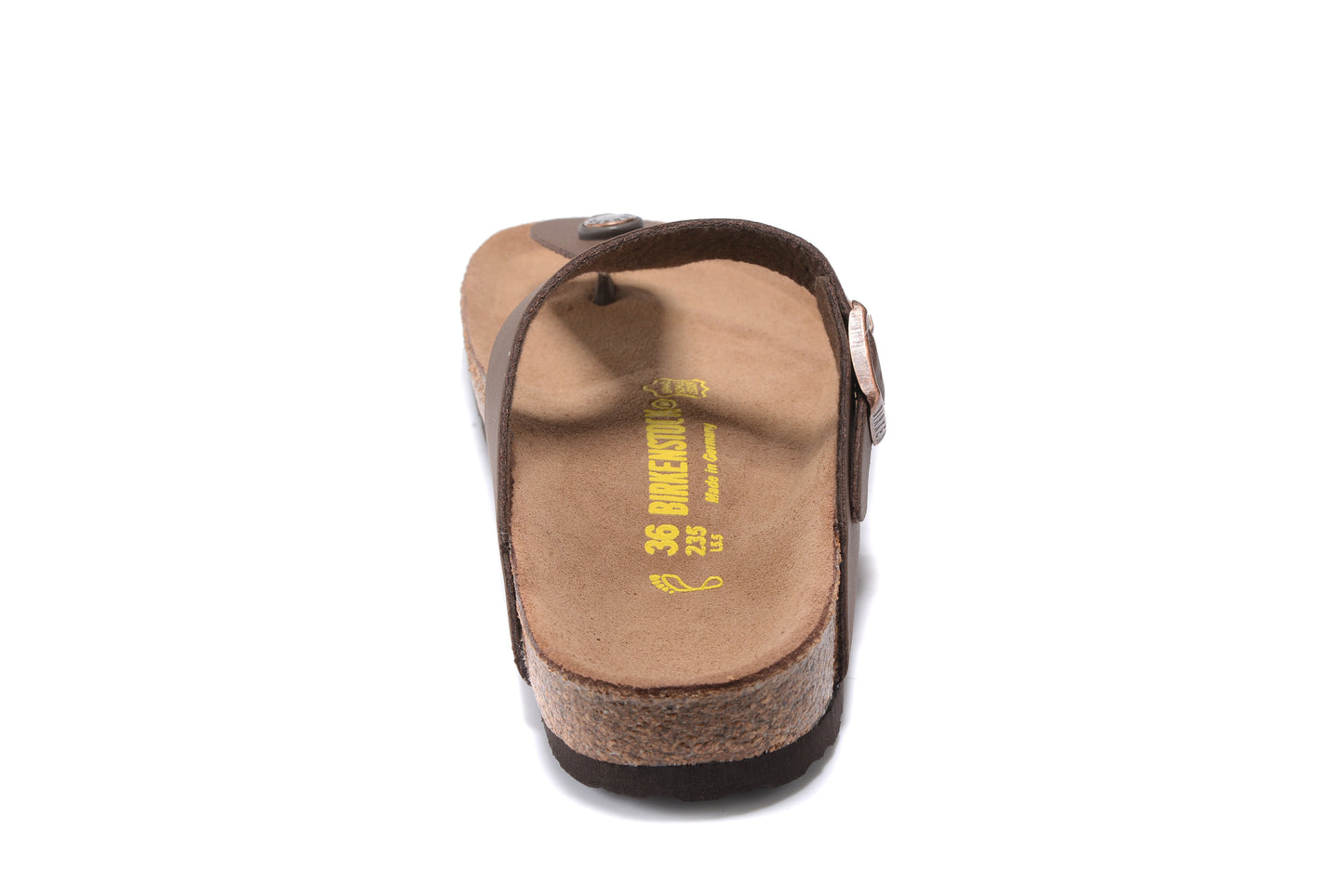 Birk Gizeh Smooth Leather - Dark Brown 1