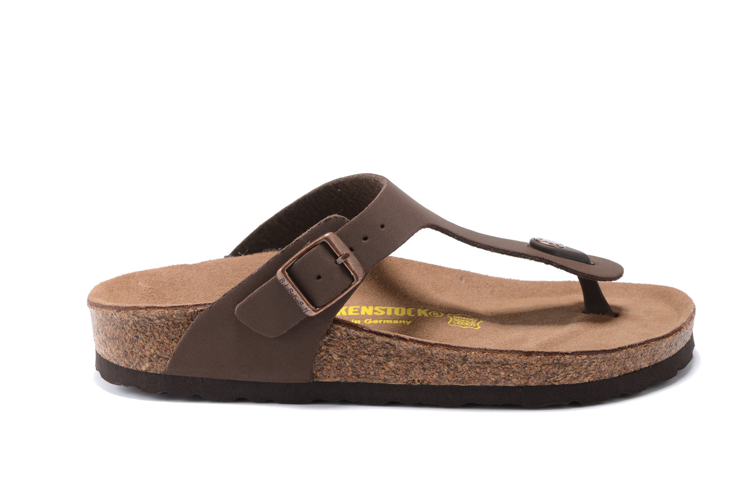 Birk Gizeh Smooth Leather - Dark Brown 1
