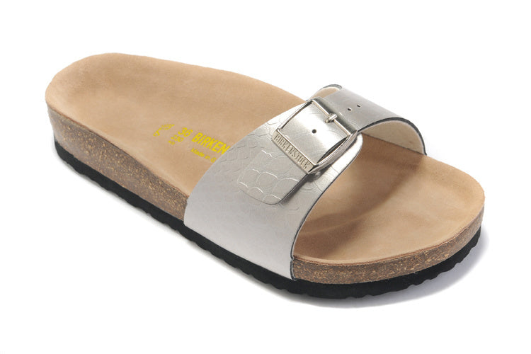 Birk Madrid Slide Sandal Silver Metallic