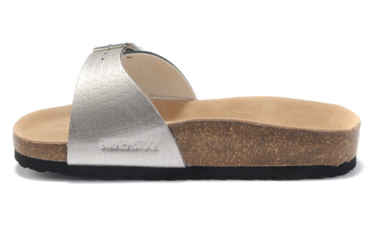 Birk Madrid Slide Sandal Silver Metallic