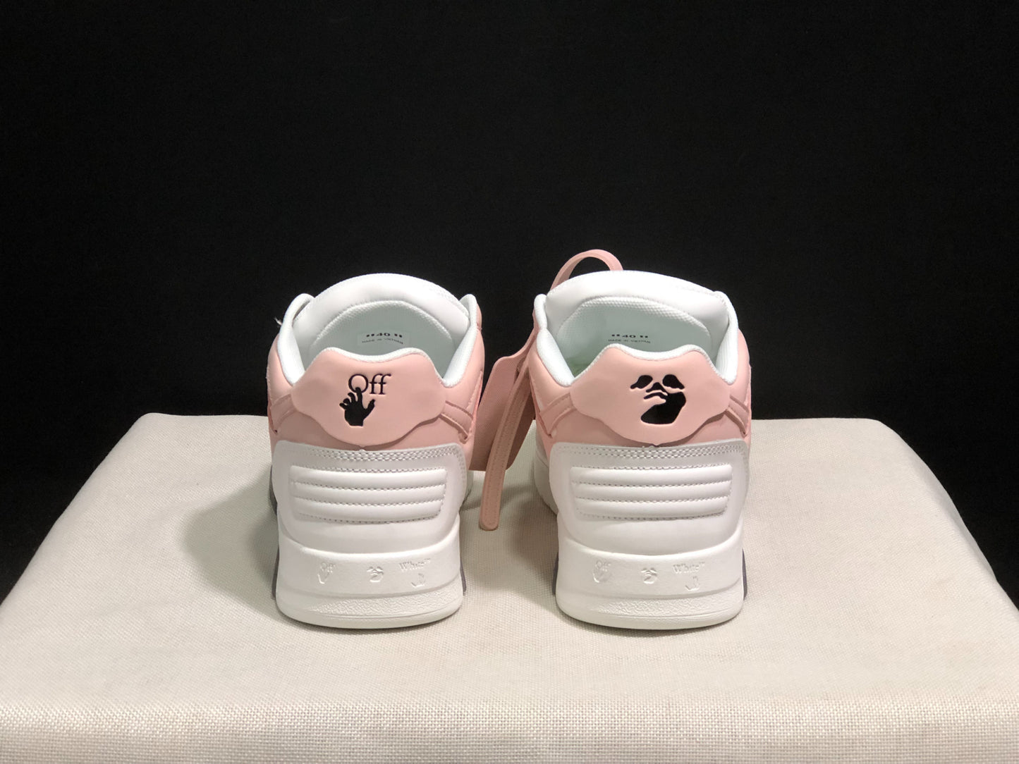 Off-White Out Of Office Calf Leather White Pink