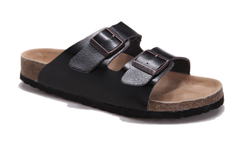 Birk Arizona Black Textured Leather
