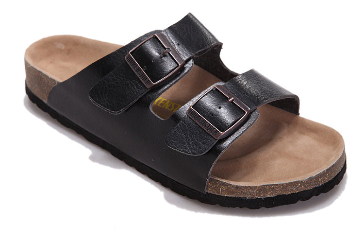 Birk Arizona Black Textured Leather