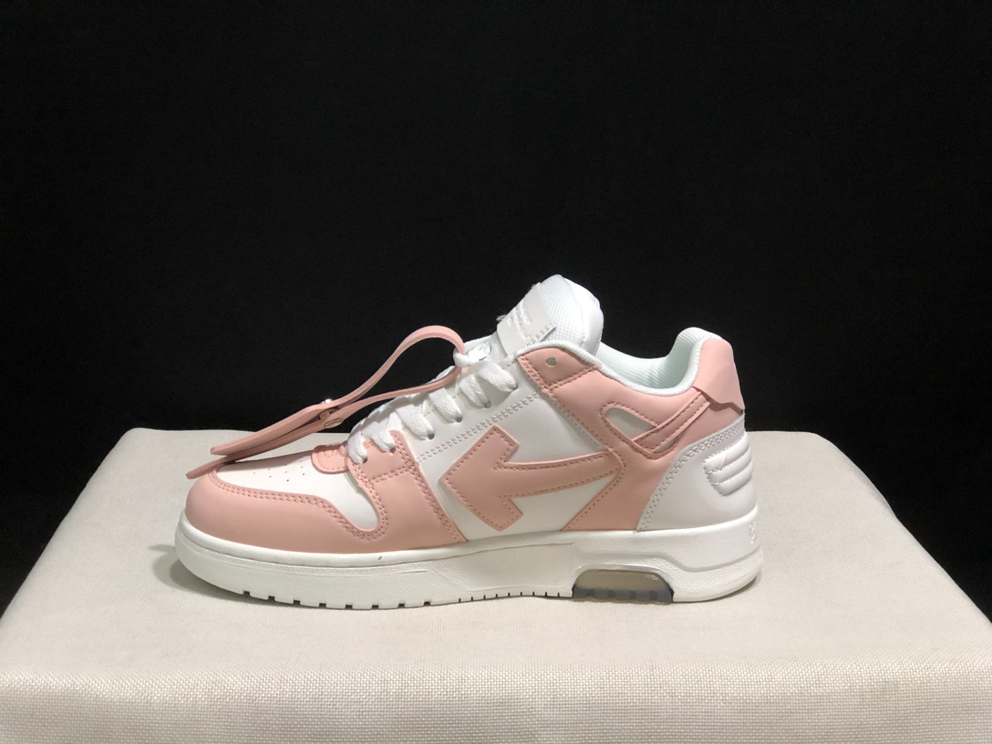 Off-White Out Of Office Calf Leather White Pink
