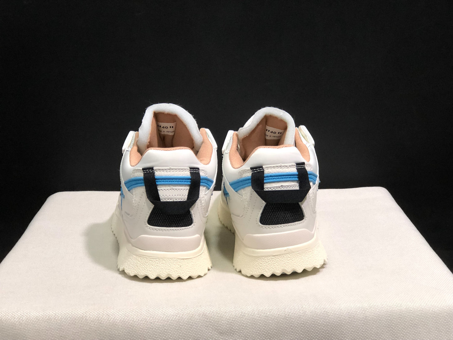 Off-WhiteSponge Mid-Top Sneakers White Sky blue