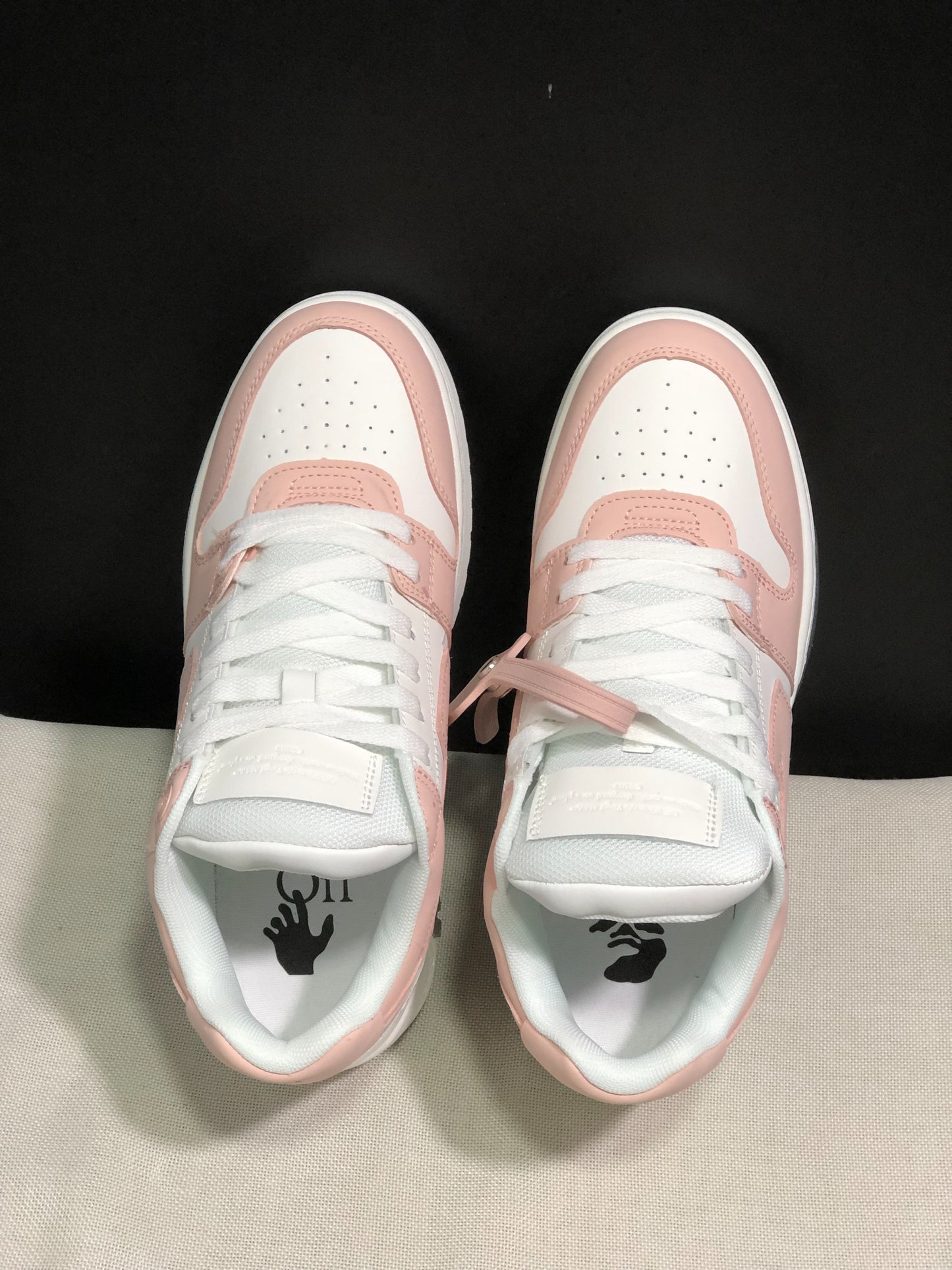 Off-White Out Of Office Calf Leather White Pink
