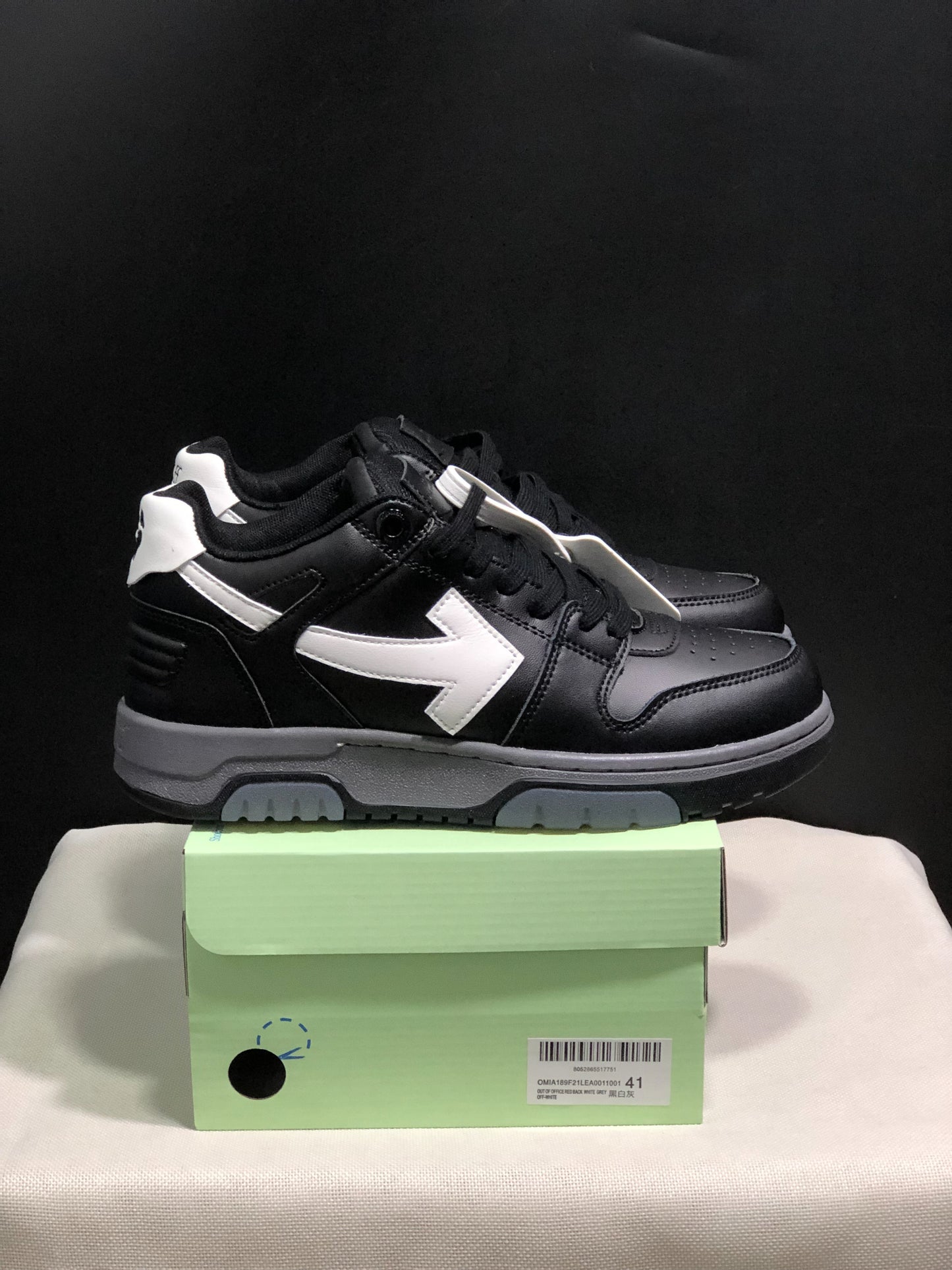 OFF-WHITE Out Of Office  Black Gray White