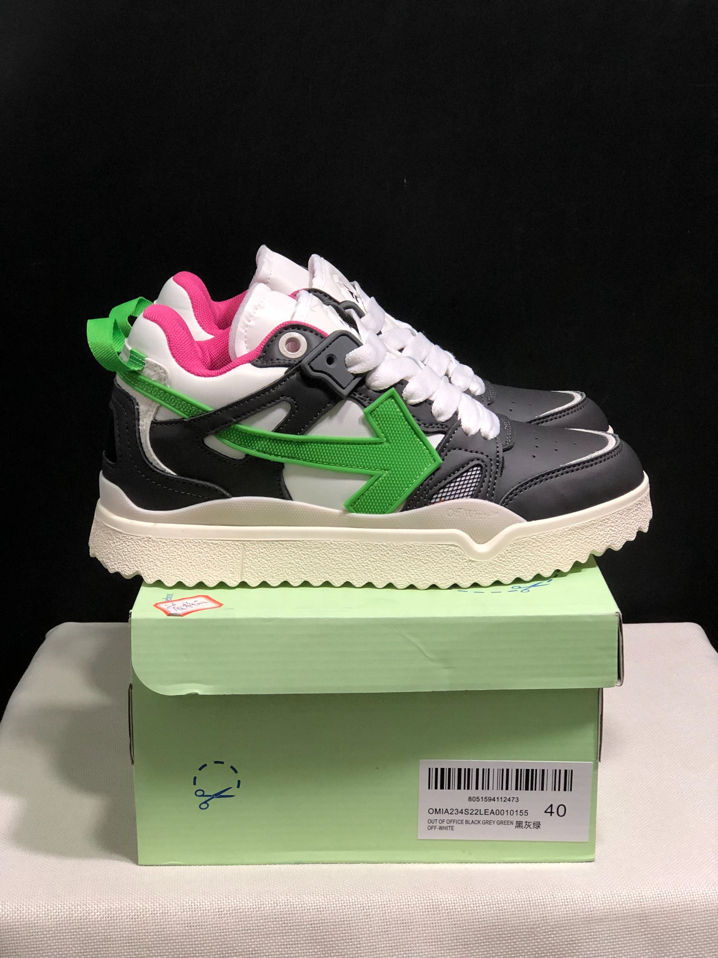 OFF-WHITE Out Of Office Black green