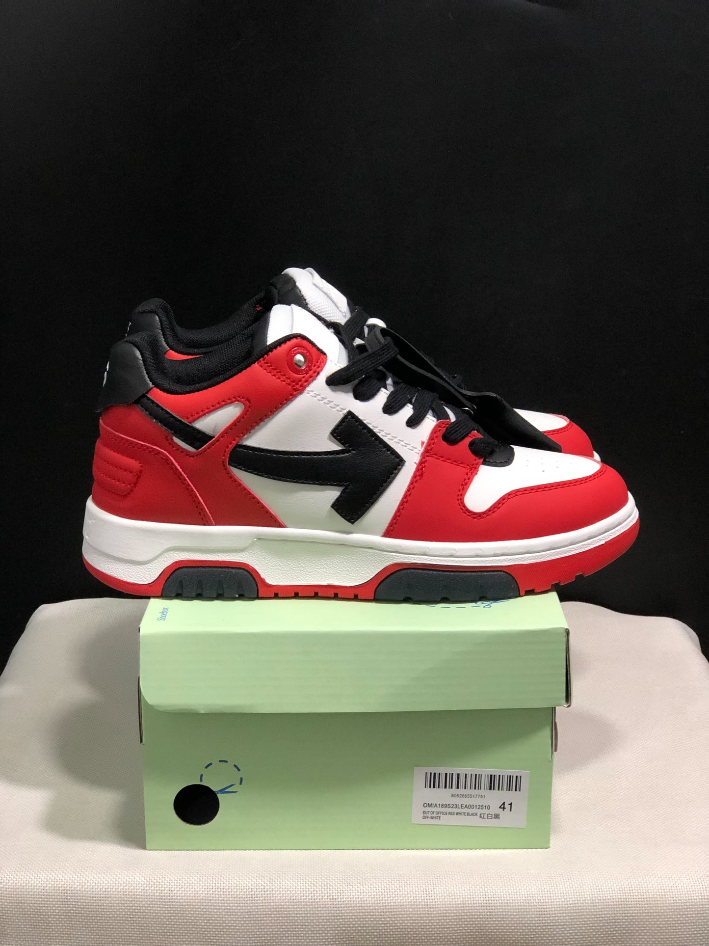Off-White Out Of Office  Red & Black