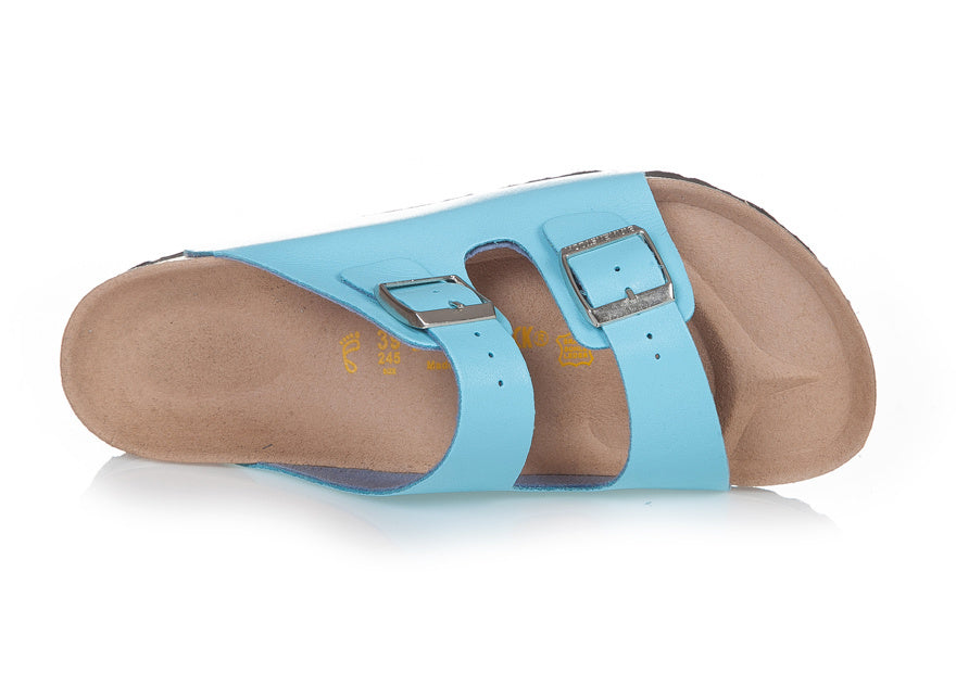 Birk Arizona (Light Blue / Sky Blue Birko-Flor / Synthetic Leather)