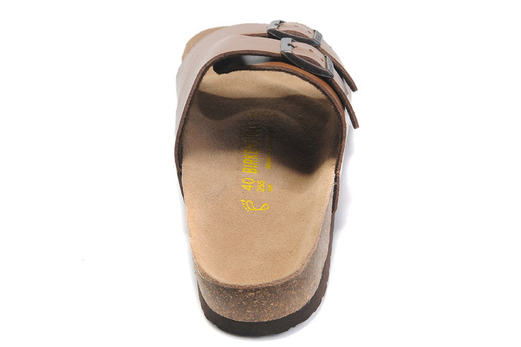 Birk Arizona Slide Sandal Cognac