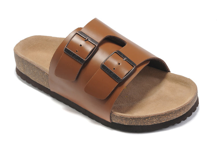 Birk Arizona Slide Sandal Cognac