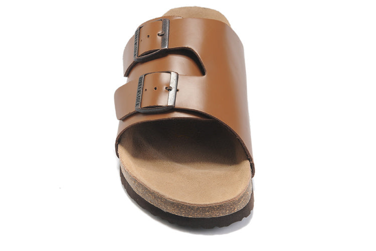 Birk Arizona Slide Sandal Cognac