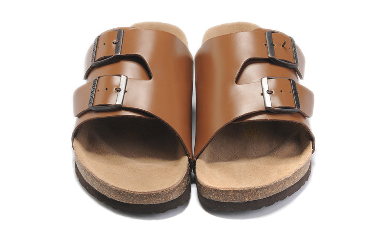 Birk Arizona Slide Sandal Cognac